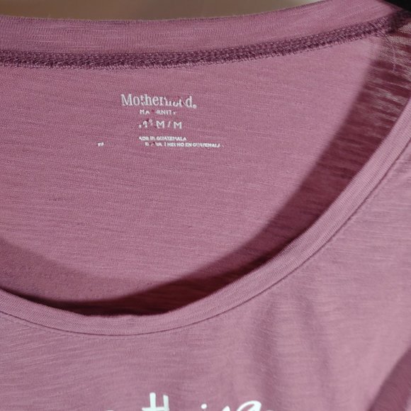 Motherhood Maternity Pink T-shirt Medium Some Things Are Worth The Wait - Picture 2 of 5